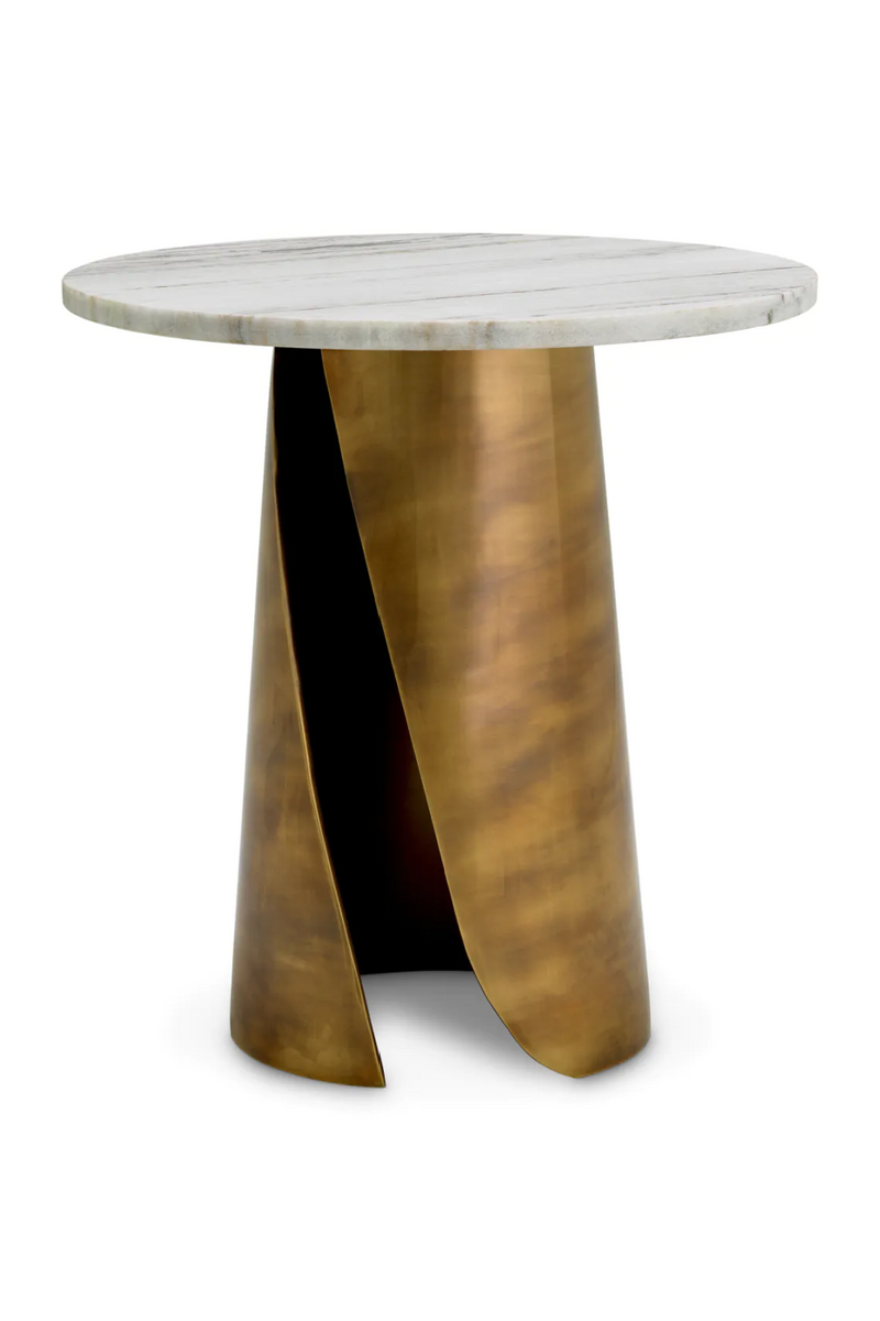 White Marble Side Table | Eichholtz Nuova | Oroatrade.com