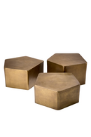 Vintage Gold Coffee Table Set (3) | Eichholtz Veenazza | Oroatrade.com