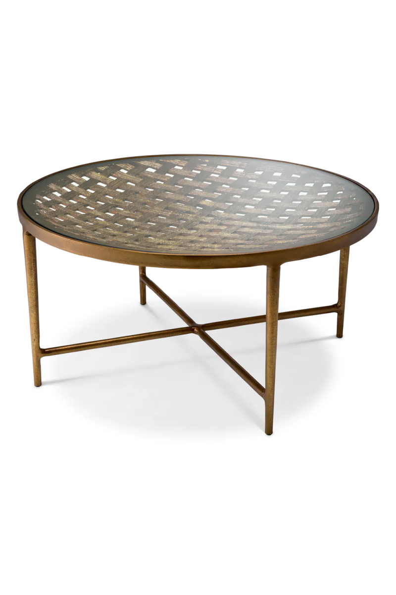 Woven-Patterned Coffee Table | Eichholtz Sorrento | Oroatrade.com