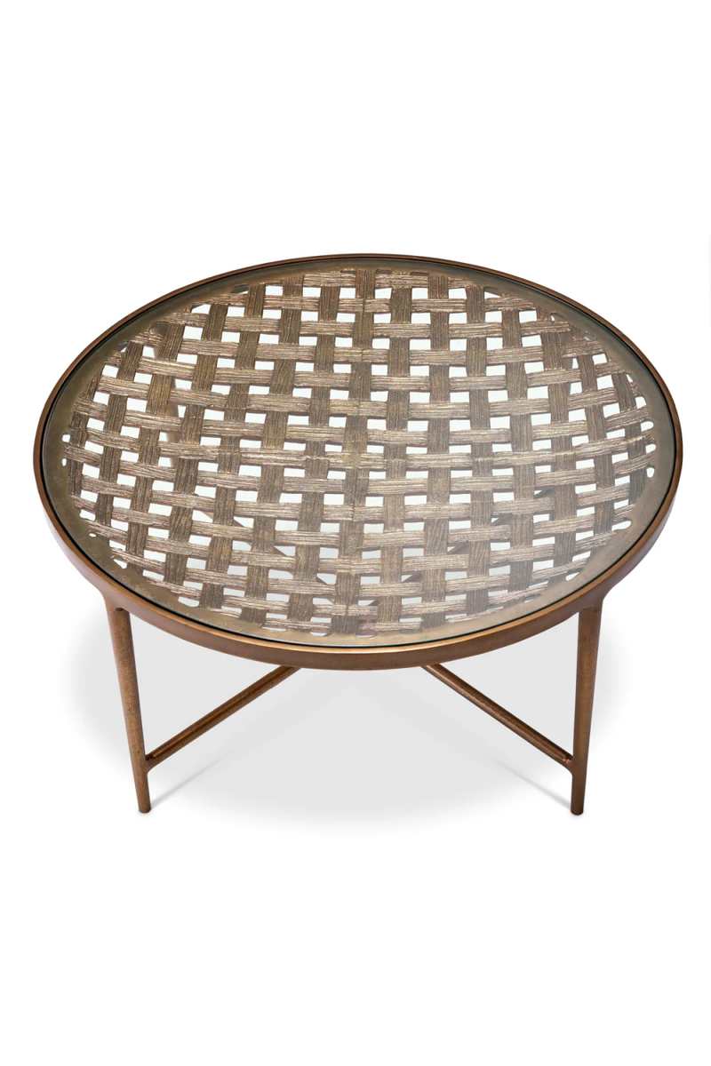 Woven-Patterned Coffee Table | Eichholtz Sorrento | Oroatrade.com