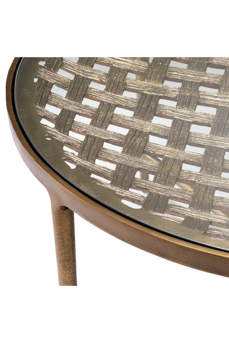 Woven-Patterned Coffee Table | Eichholtz Sorrento | Oroatrade.com