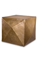 Antique Brass Faceted Side Table | Eichholtz Maratea | Oroatrade.com