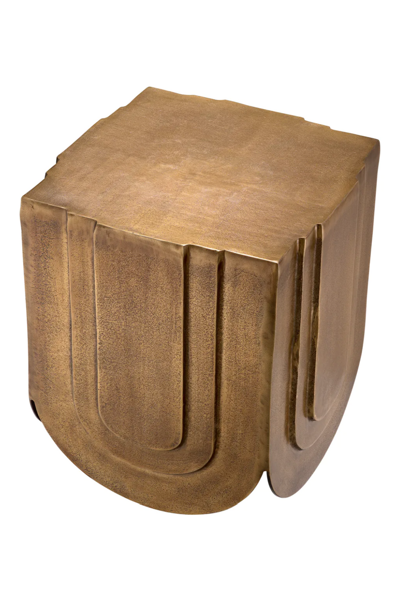 Antique Brass Square Side Table | Eichholtz Gubbio | Oroatrade.com