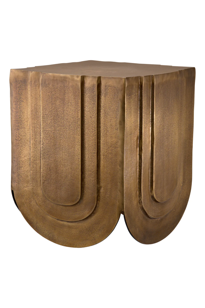 Antique Brass Square Side Table | Eichholtz Gubbio | Oroatrade.com