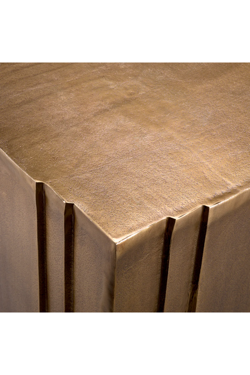 Antique Brass Square Side Table | Eichholtz Gubbio | Oroatrade.com