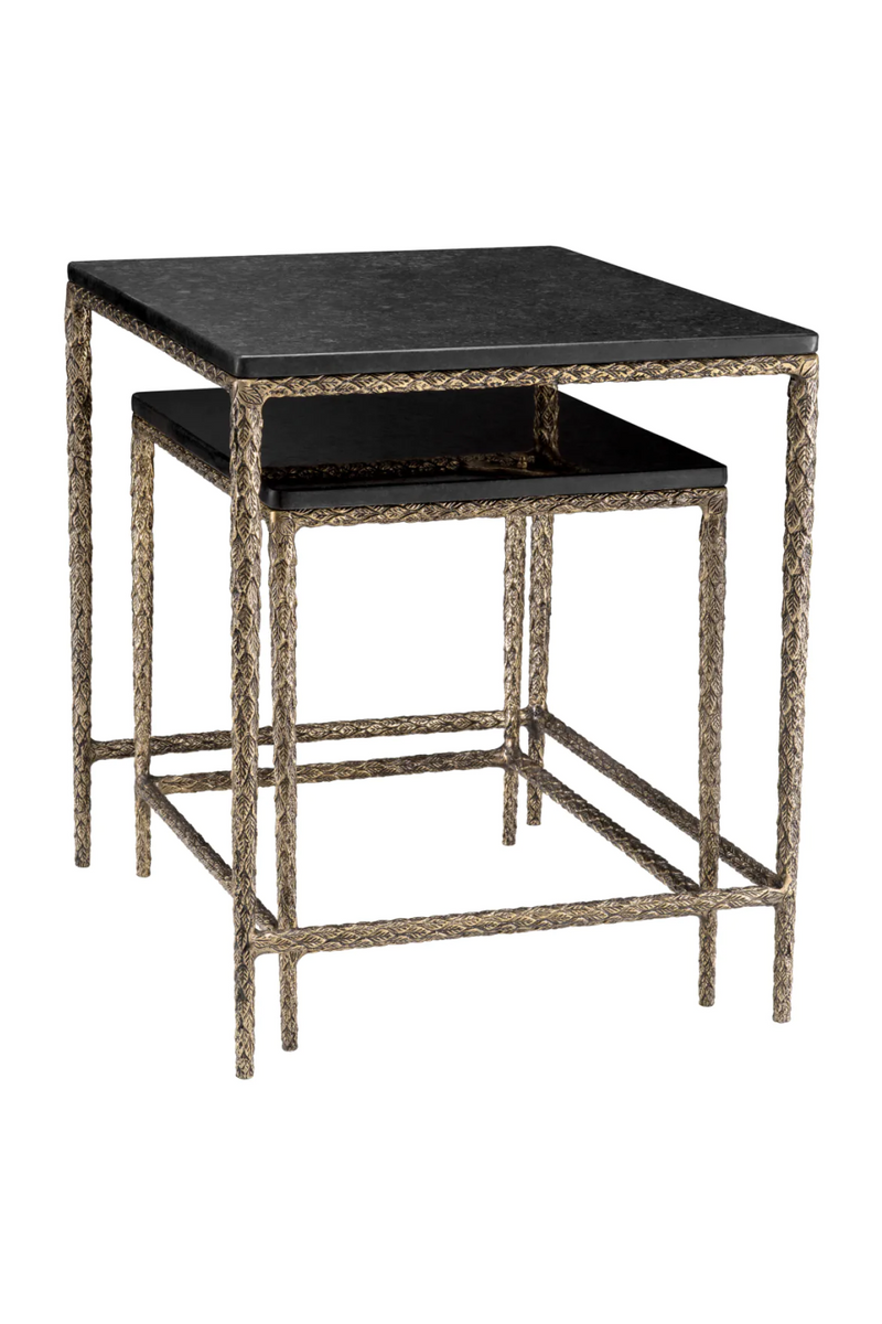 Black Granite Nesting Coffee Tables (2) | Eichholtz Ferndale | Oroatrade.com