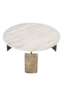 Round Beige Marble Coffee Table | Eichholtz Bodega | Oroatrade.com
