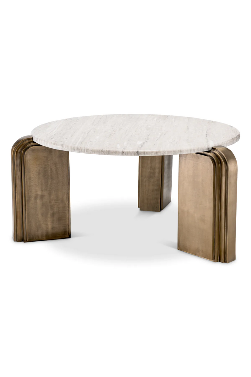 Beige Marble Modern Coffee Table | Eichholtz Albion | Oroatrade.com