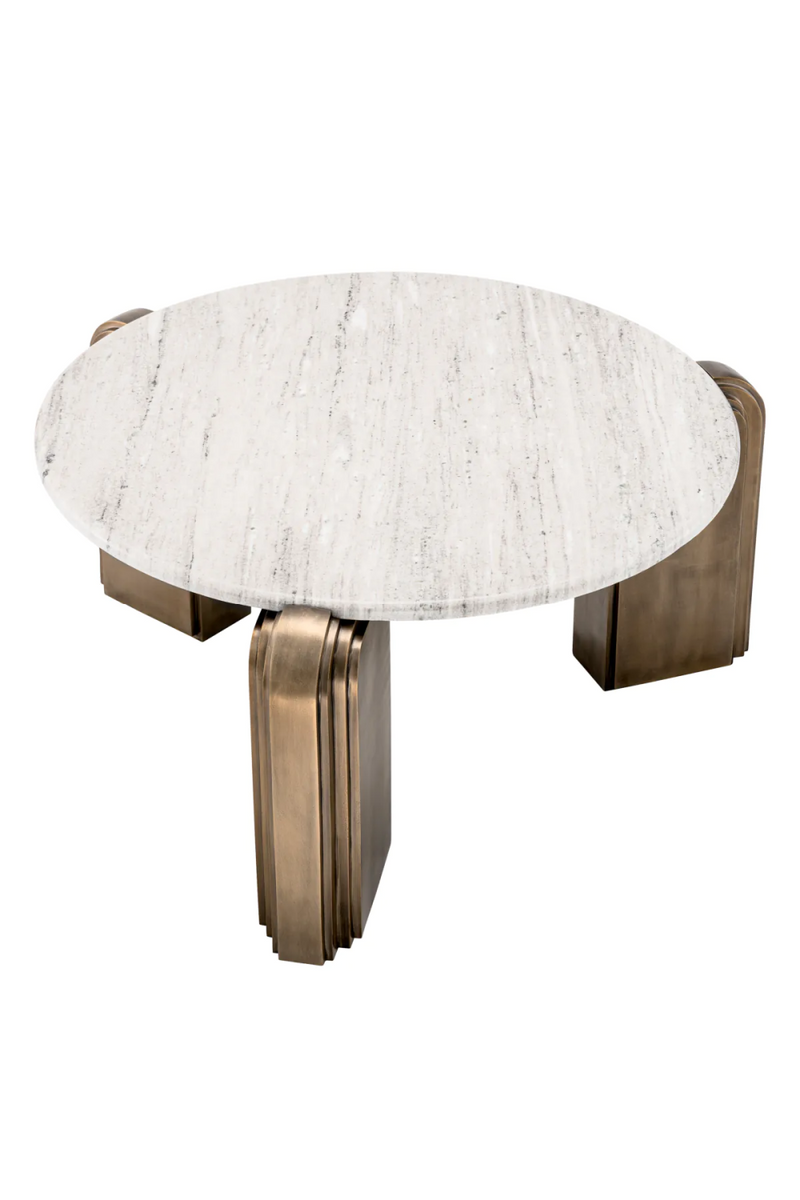 Beige Marble Modern Coffee Table | Eichholtz Albion | Oroatrade.com