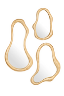 Gold Organic Mirror Set (3) | Eichholtz Viterbo | Oroatrade.com