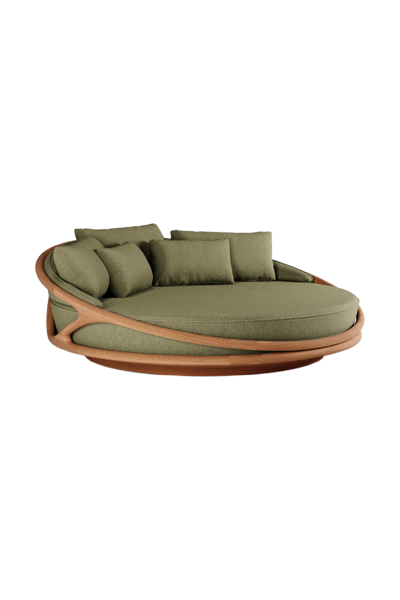 Round Teak Outdoor Daybed | Ethnicraft Solis | Oroatrade.com