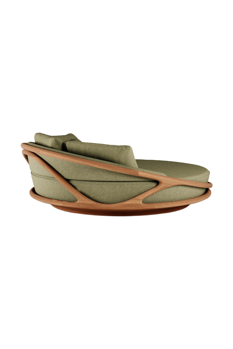 Round Teak Outdoor Daybed | Ethnicraft Solis | Oroatrade.com