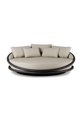 Round Varnished Teak Outdoor Daybed | Ethnicraft Solis | Oroatrade.com