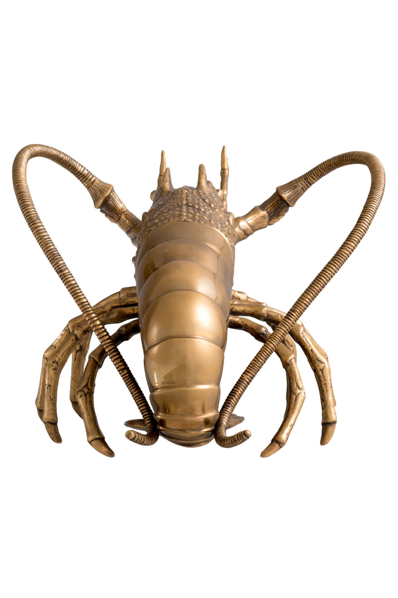 Vintage Brass Sculpture Deco | Eichholtz Lobster | Oroatrade.com