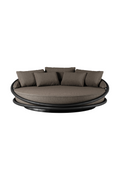 Round Varnished Teak Outdoor Daybed | Ethnicraft Solis | Oroatrade.com