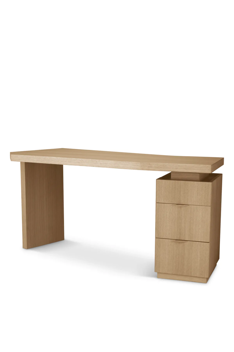 Natural Oak 3-Drawer Desk | Eichholtz Sarah | Oroatrade.com