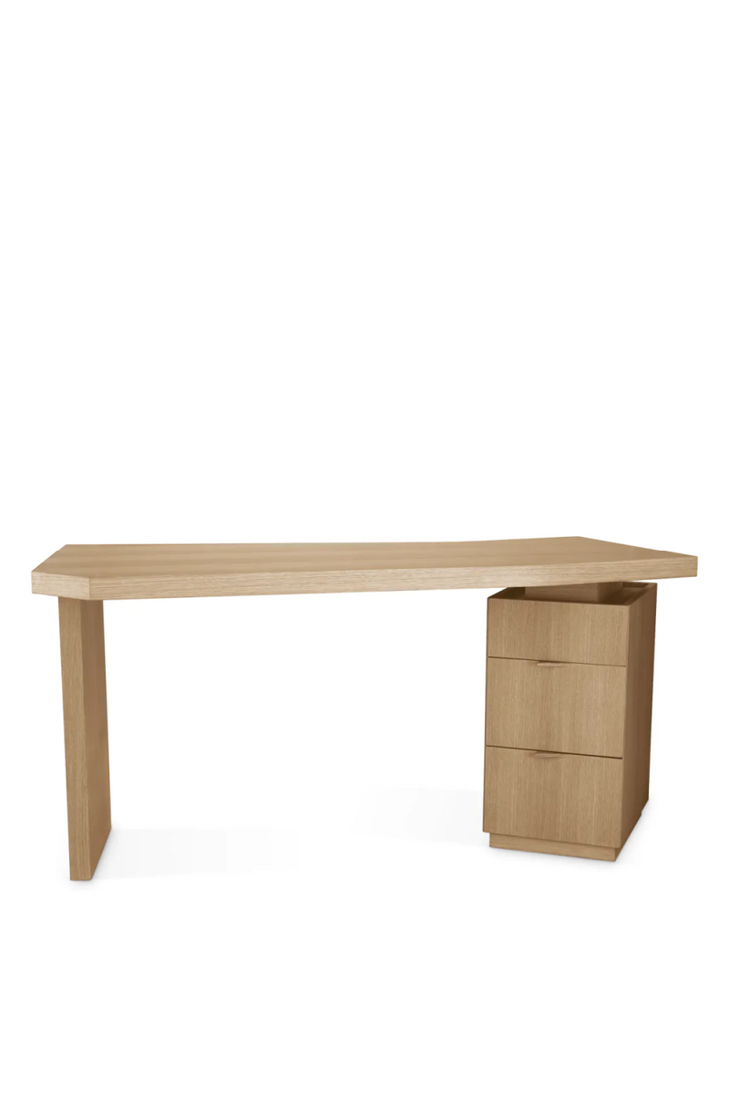 Natural Oak 3-Drawer Desk | Eichholtz Sarah | Oroatrade.com