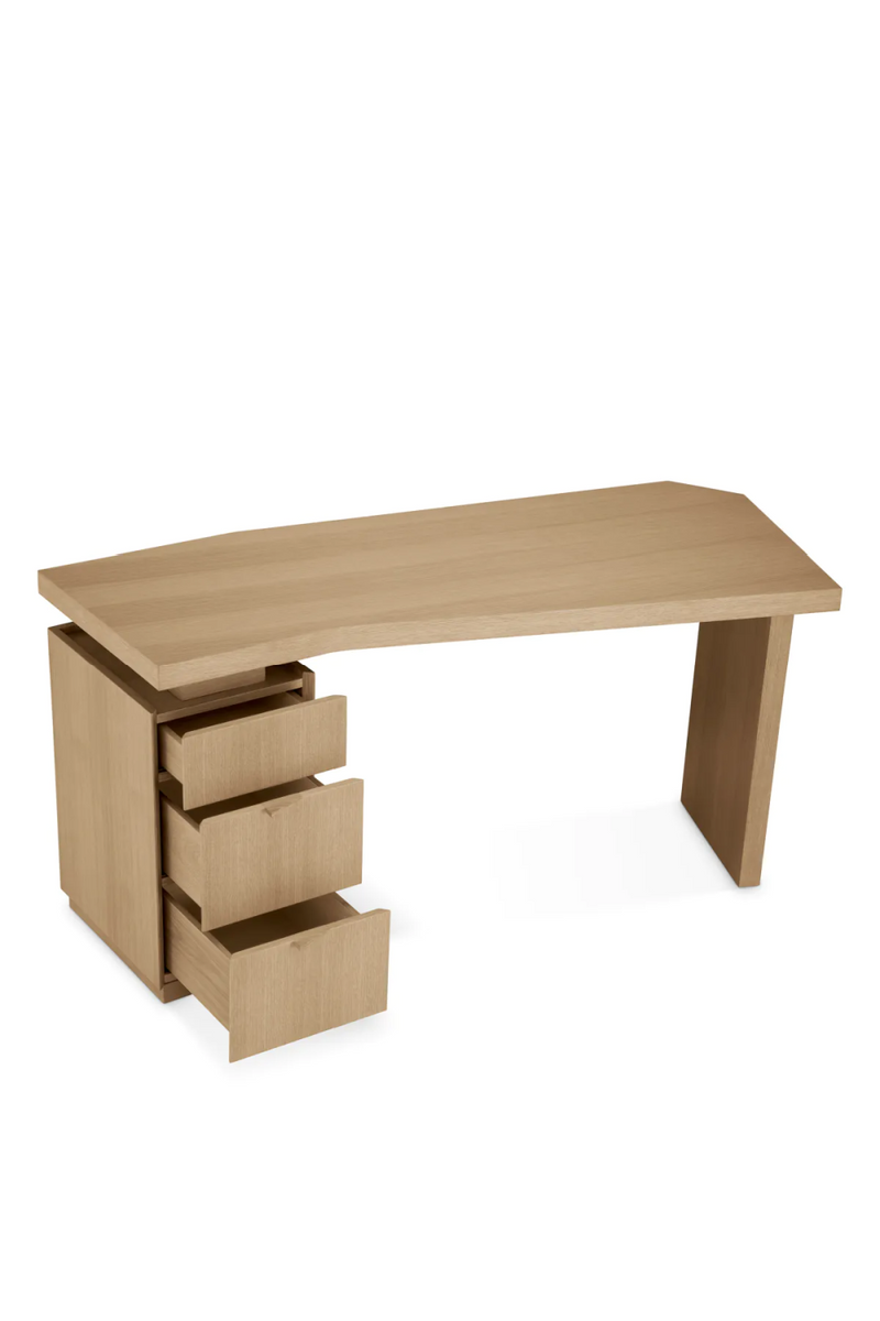 Natural Oak 3-Drawer Desk | Eichholtz Sarah | Oroatrade.com