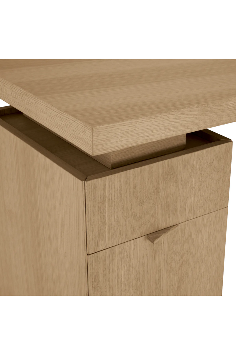 Natural Oak 3-Drawer Desk | Eichholtz Sarah | Oroatrade.com