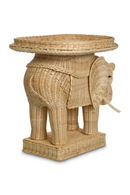 Rattan Sculptural Side Table | Eichholtz Elephant | Oroatrade.com