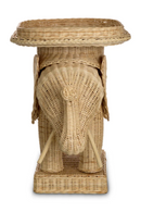 Rattan Sculptural Side Table | Eichholtz Elephant | Oroatrade.com