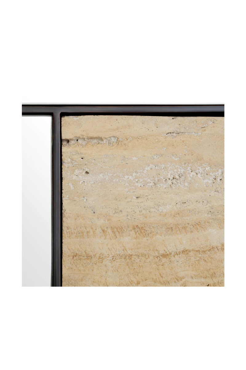 Travertine Bronze Wall Mirror | Eichholtz Cosimo