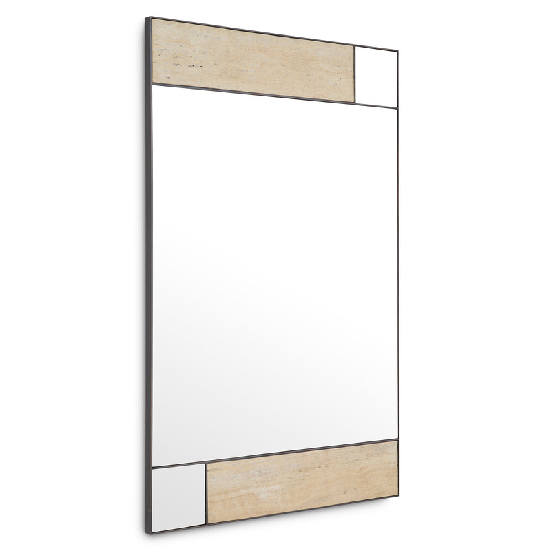 Travertine Bronze Wall Mirror | Eichholtz Cosimo