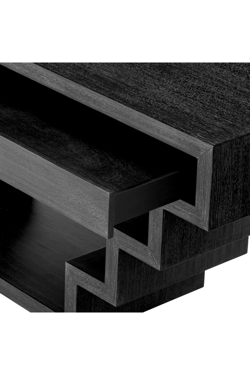 Oak Geometrical Console Table | Eichholtz Rialto | Oroatrade.com