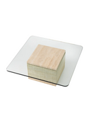 Square Travertine Pedestal Coffee Table | Eichholtz Brindisi | Oroatrade.com