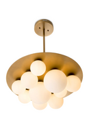 White Glass Globes Chandelier | Eichholtz Orsini | Oroatrade.com