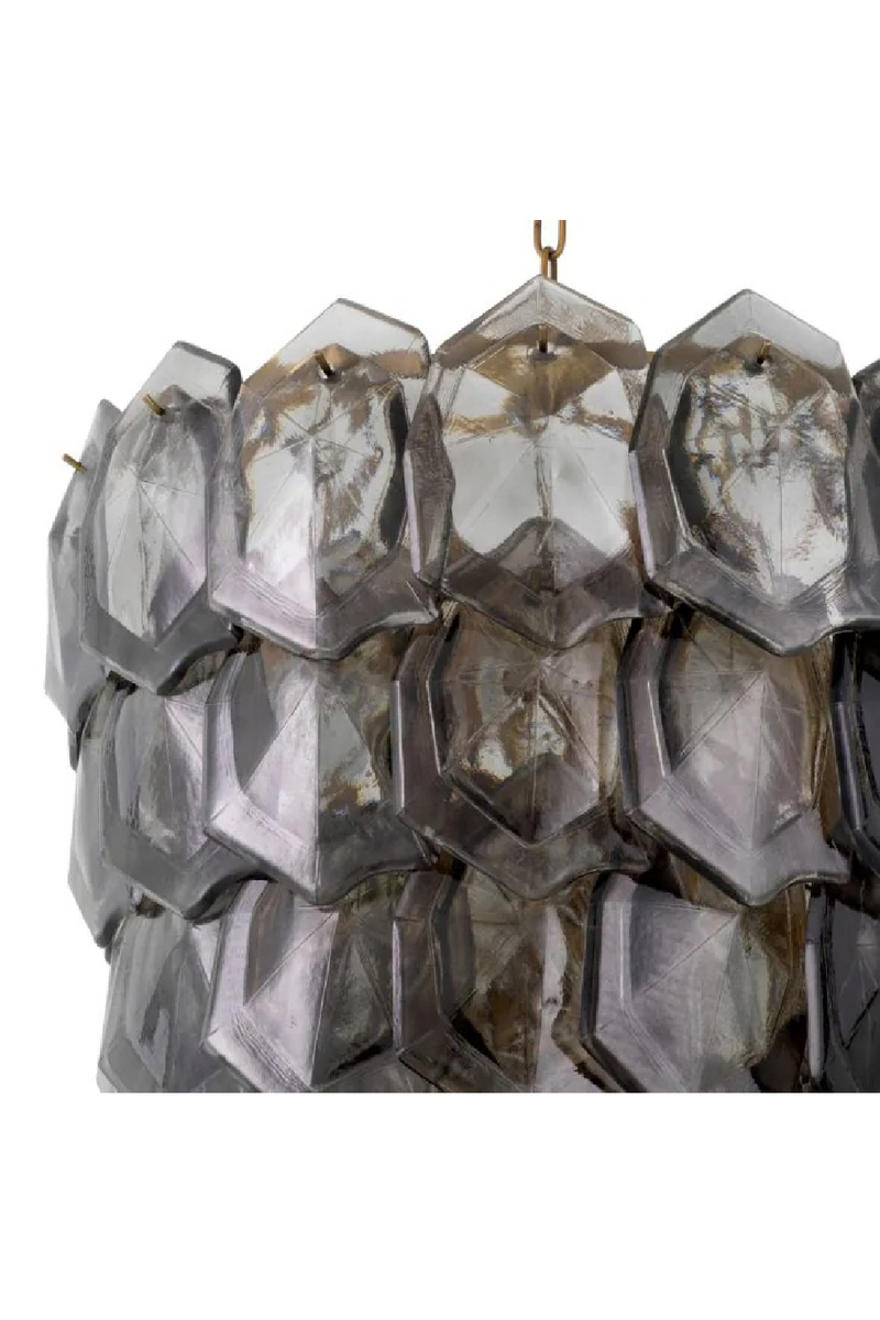 Handmade Glass Tiered Chandelier | Eichholtz Elias | Oroatrade.com