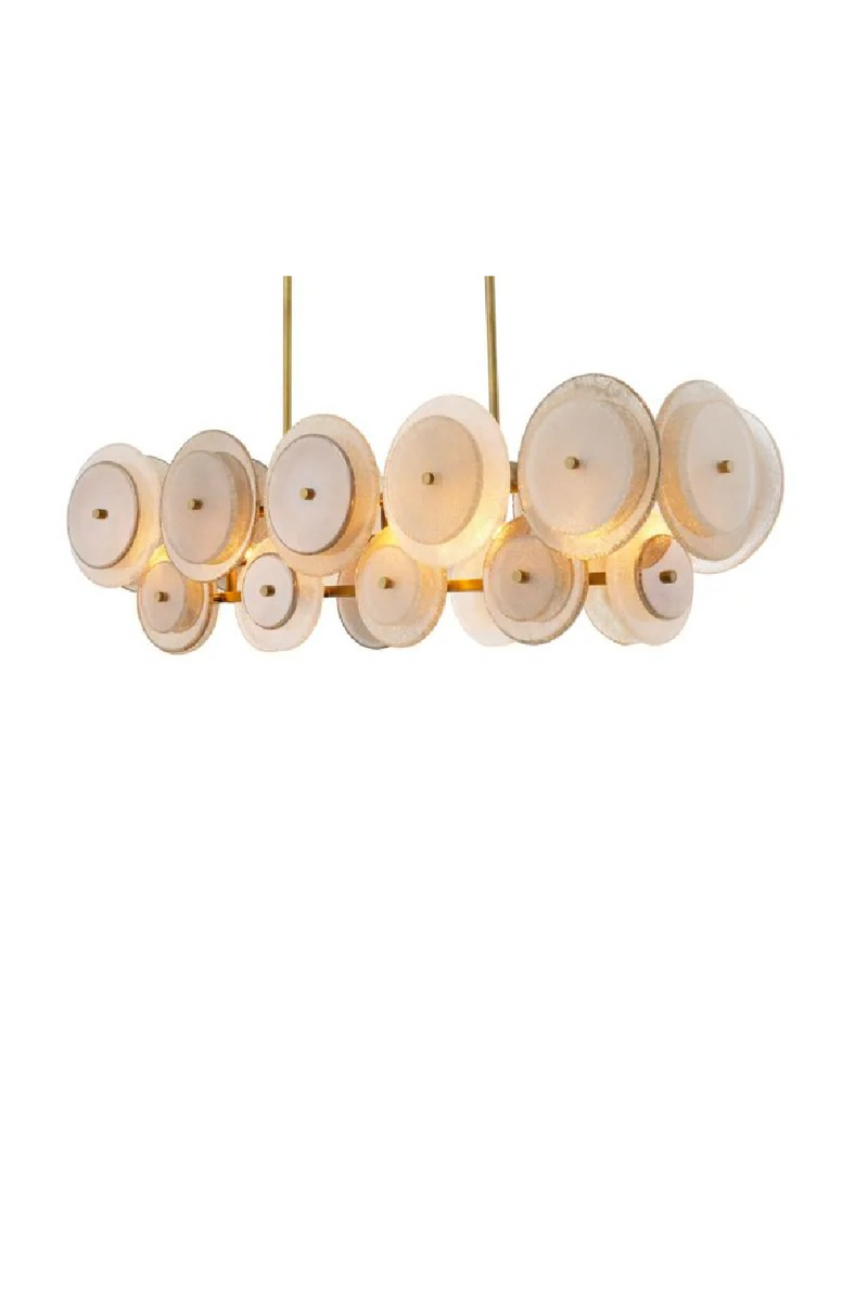 Sugared Glass Linear Chandelier | Eichholtz Hyde | Oroatrade.com