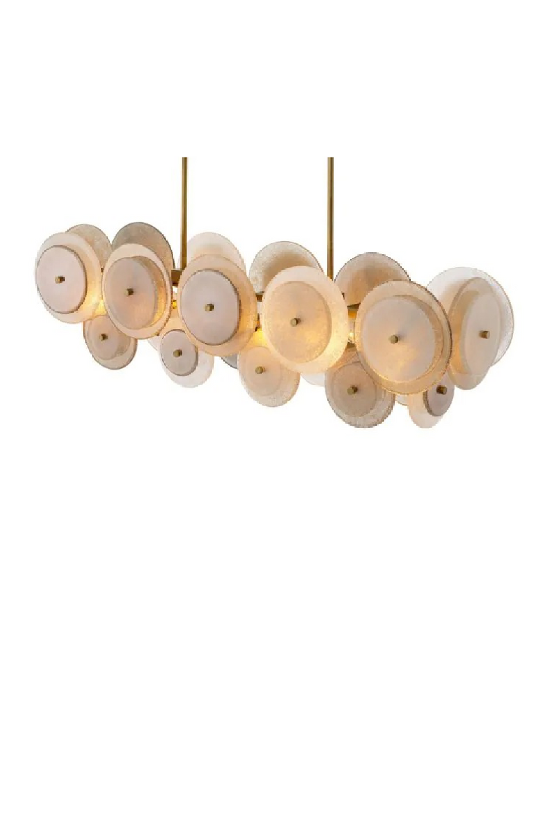 Sugared Glass Linear Chandelier | Eichholtz Hyde | Oroatrade.com