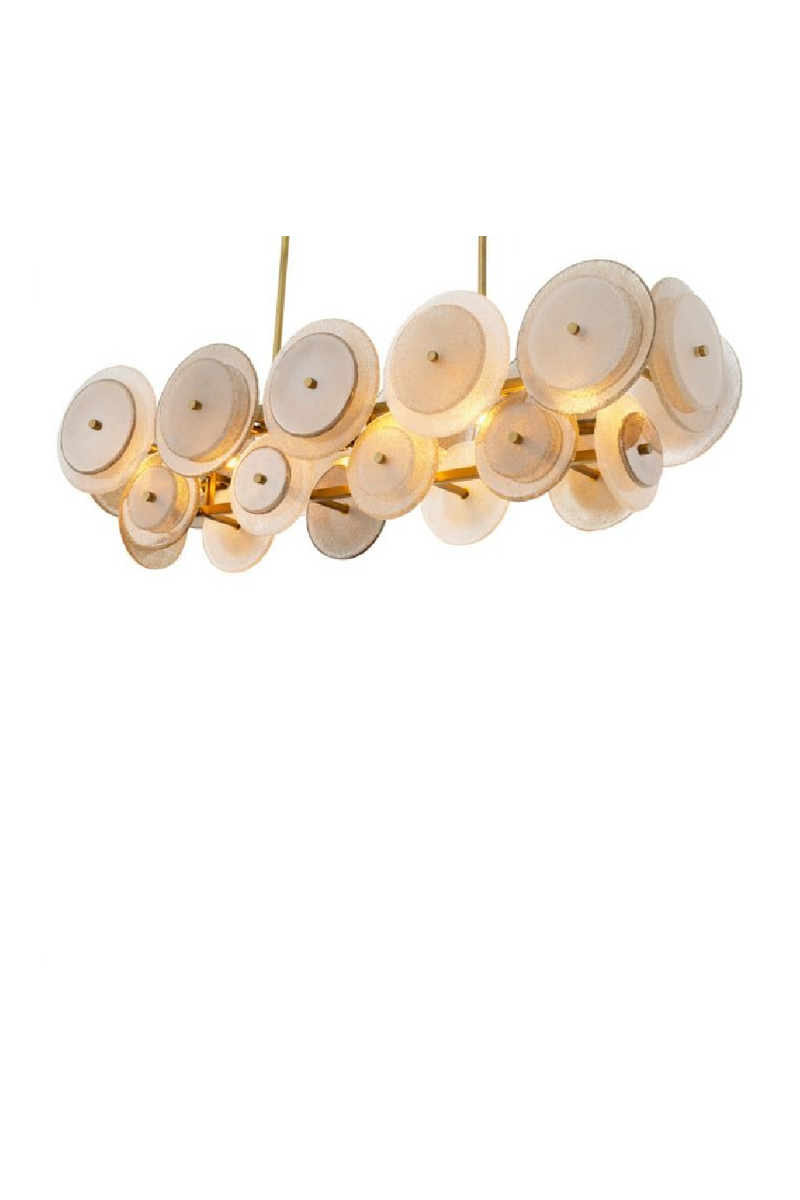 Sugared Glass Linear Chandelier | Eichholtz Hyde | Oroatrade.com
