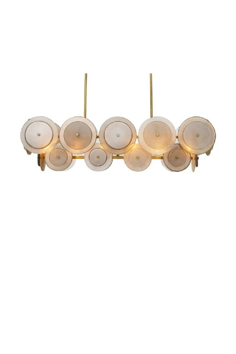 Sugared Glass Linear Chandelier | Eichholtz Hyde | Oroatrade.com