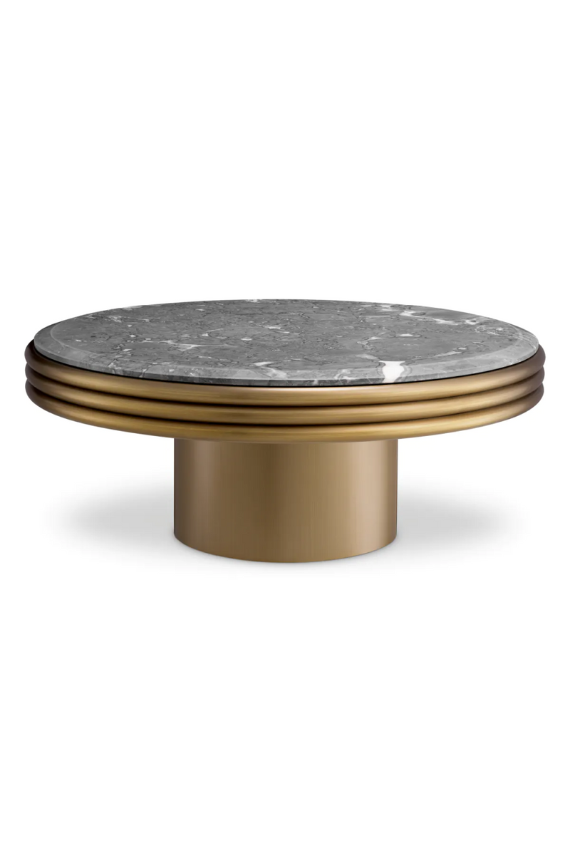 Round Gray Marble Coffee Table | Eichholtz Claremore | Oroatrade.com