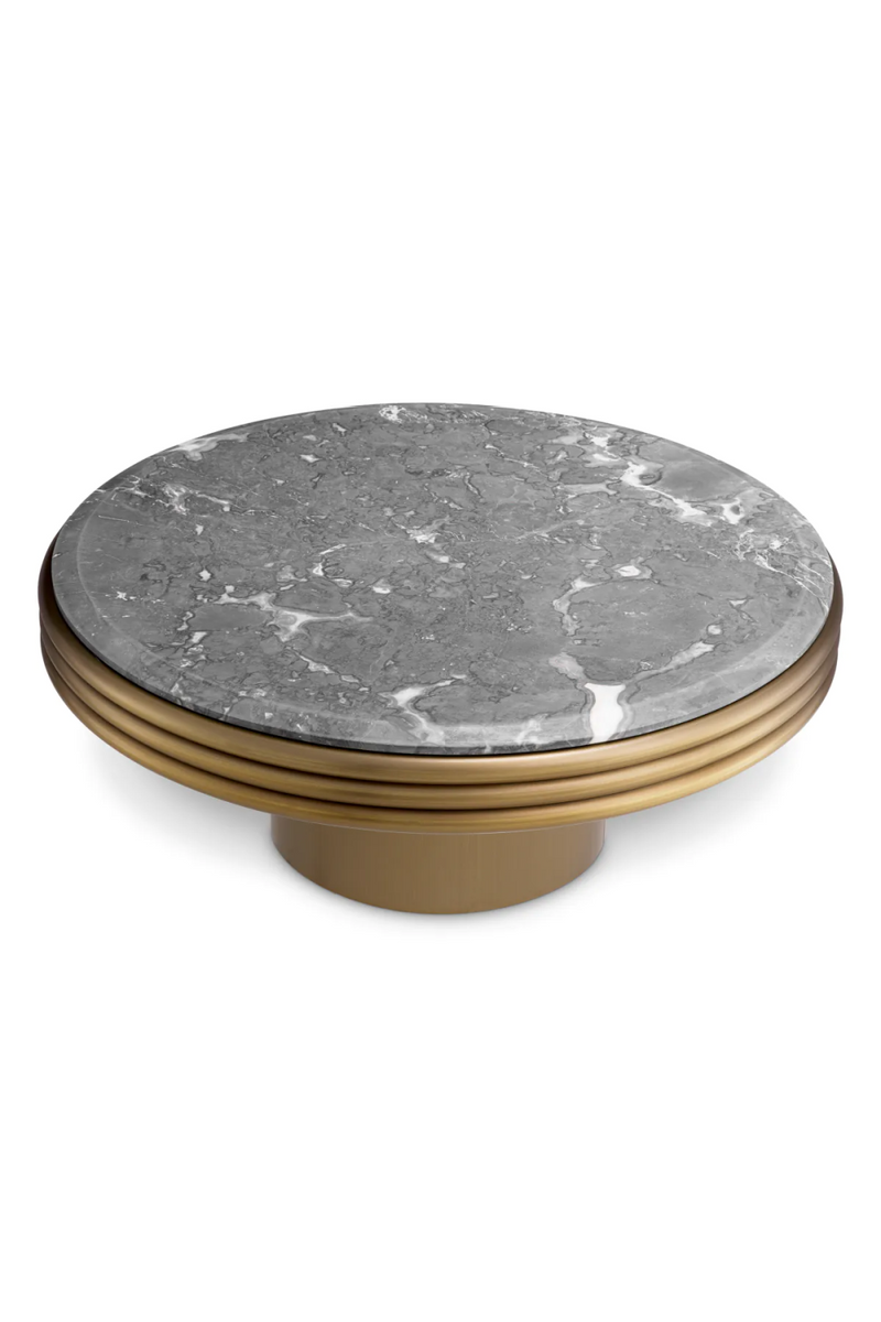 Round Gray Marble Coffee Table | Eichholtz Claremore | Oroatrade.com