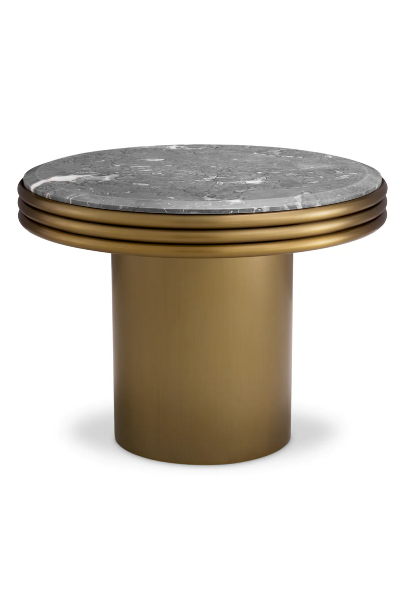 Round Gray Marble Side Table | Eichholtz Claremore | Oroatrade.com