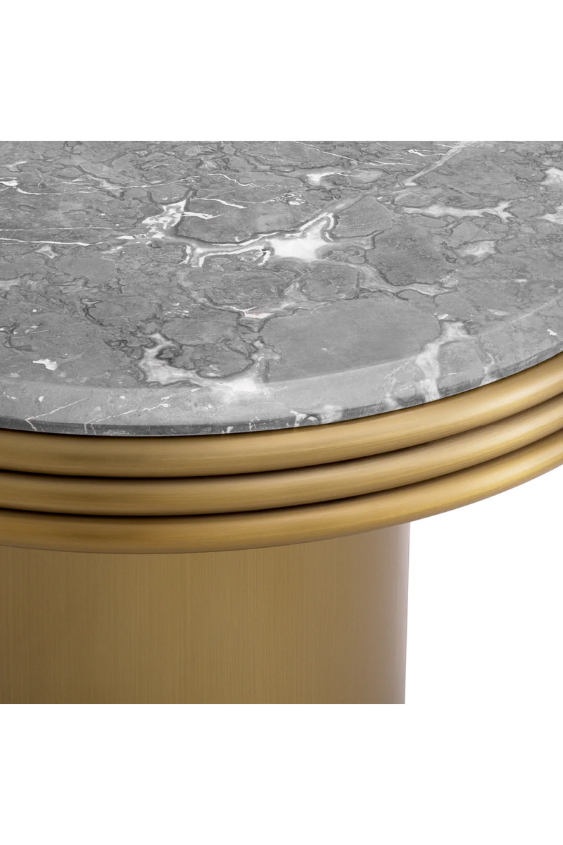 Round Gray Marble Side Table | Eichholtz Claremore | Oroatrade.com
