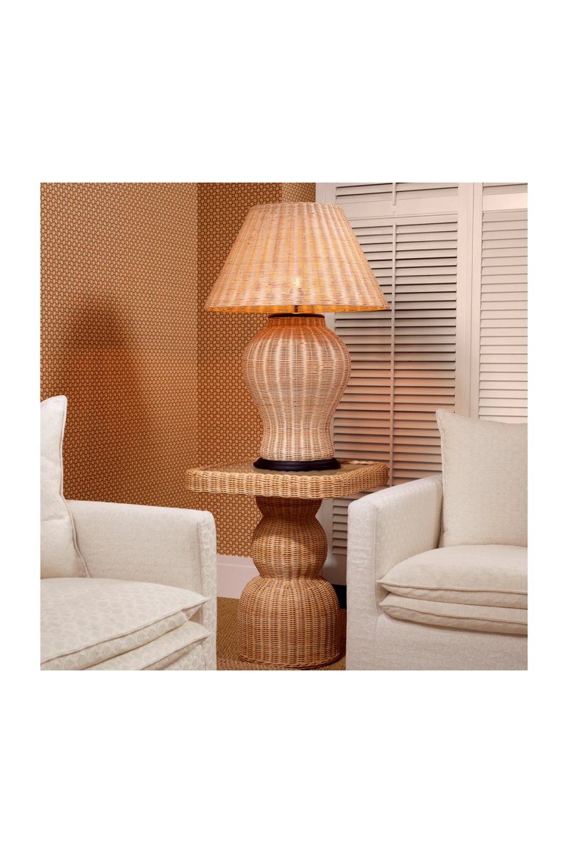 Natural Rattan Table Lamp | Eichholtz Dupoint | Oroatrade.com