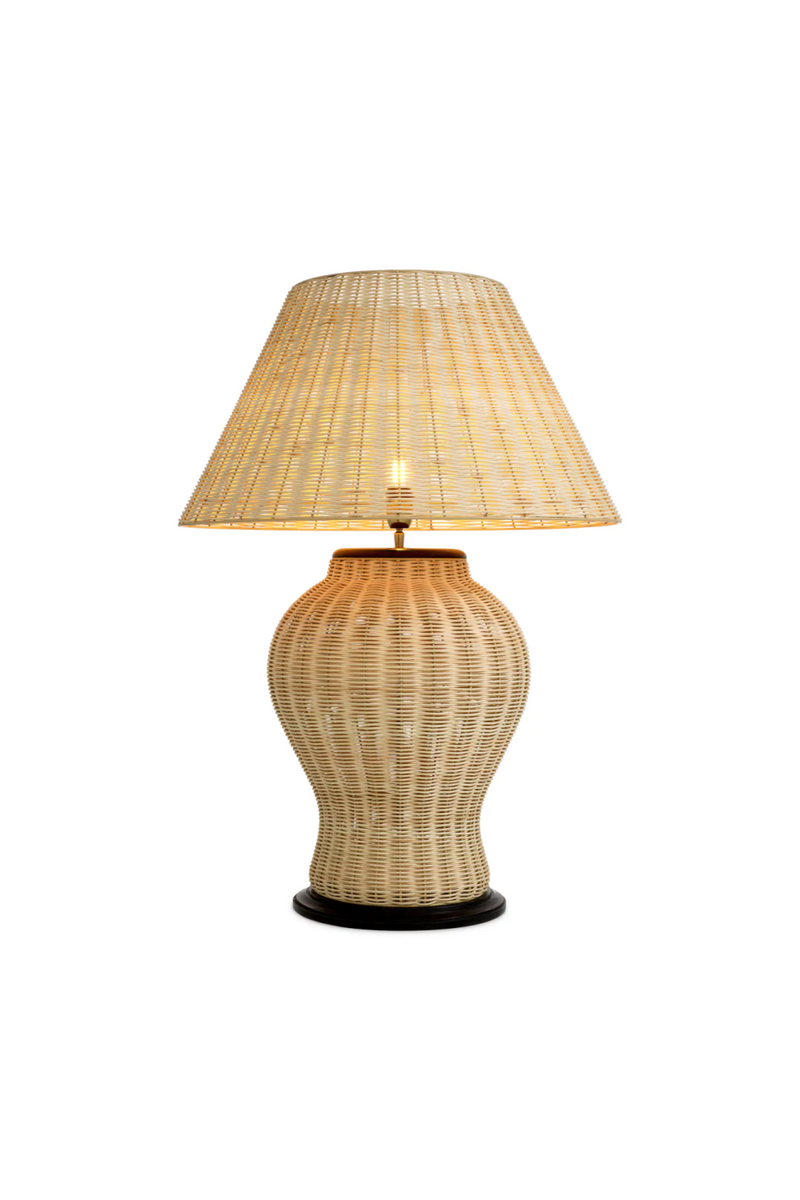 Natural Rattan Table Lamp | Eichholtz Dupoint | Oroatrade.com