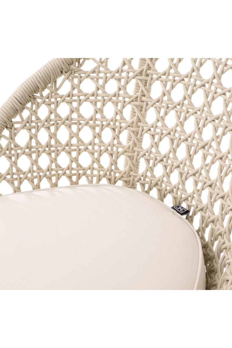 Cream Weave Outdoor Bar Stool | Eichholtz Trinity | Oroatrade.com