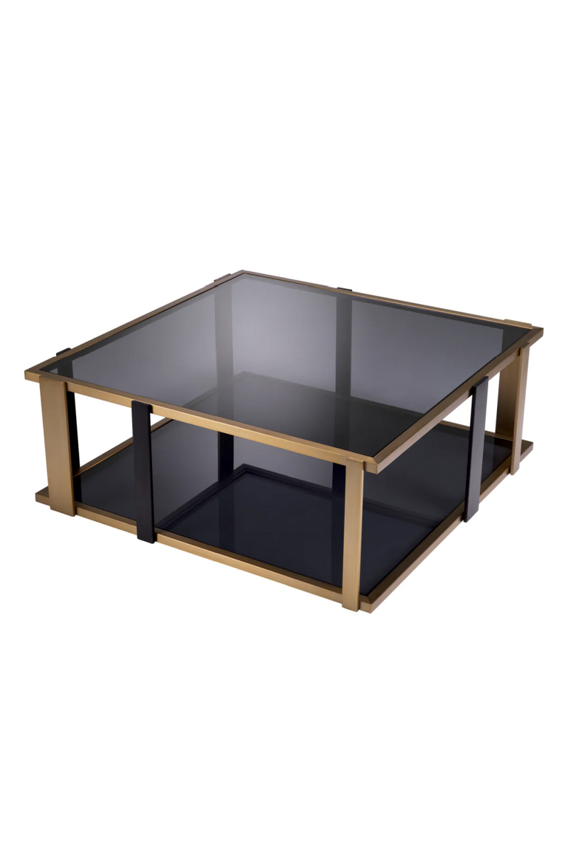 Square Black Glass Coffee Table | Eichholtz Clio | Oroatrade.com