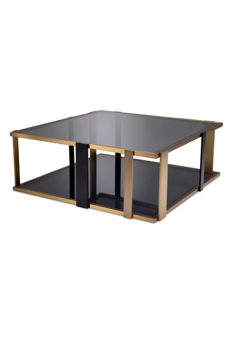 Square Black Glass Coffee Table | Eichholtz Clio | Oroatrade.com