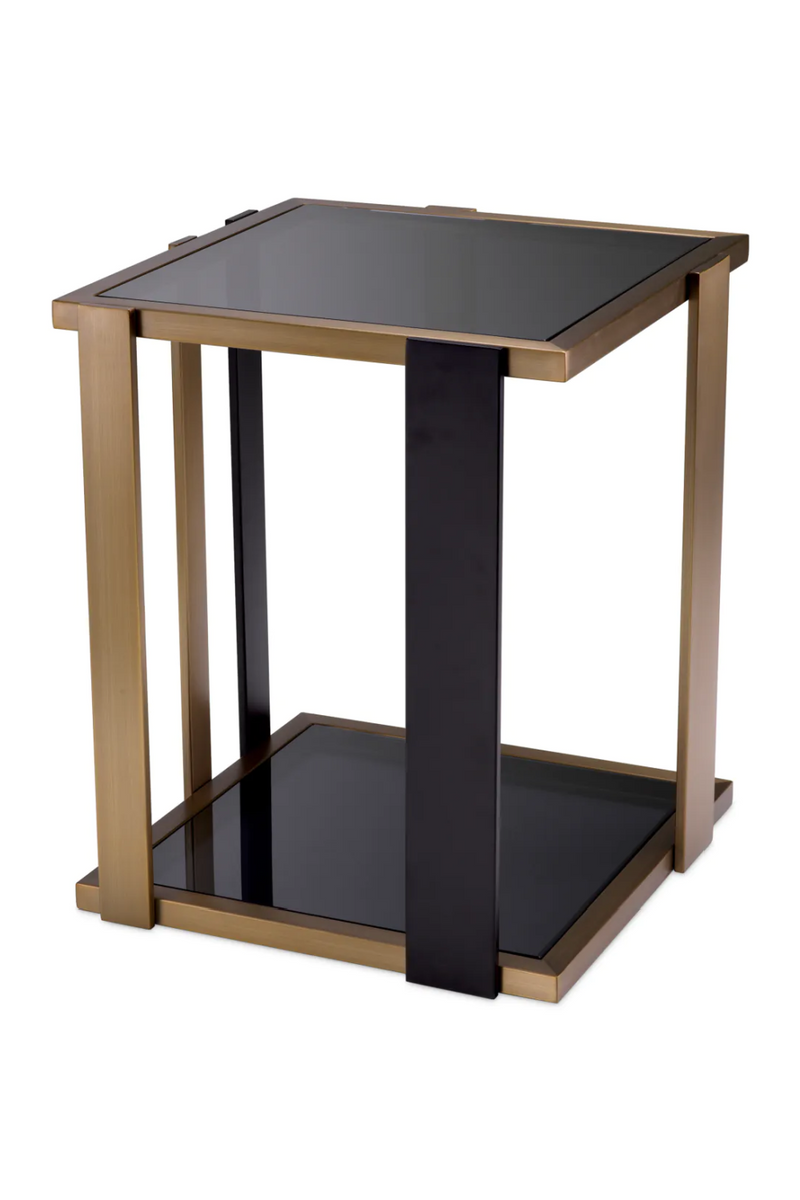 Black Glass Side Table | Eichholtz Billinghurst | Oroatrade.com