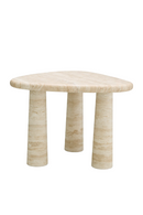 Travertine Triangular Side Table | Eichholtz Larino | Oroatrade.com