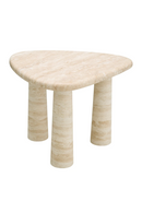 Travertine Triangular Side Table | Eichholtz Larino | Oroatrade.com