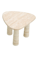 Travertine Triangular Side Table | Eichholtz Larino | Oroatrade.com