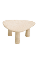 Travertine Triangular Side Table | Eichholtz Larino | Oroatrade.com