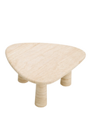 Travertine Triangular Side Table | Eichholtz Larino | Oroatrade.com
